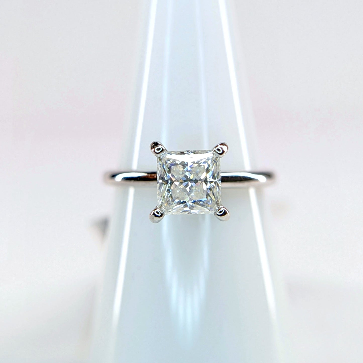 1 CTW Moissanite Ring Sterling Silver 925