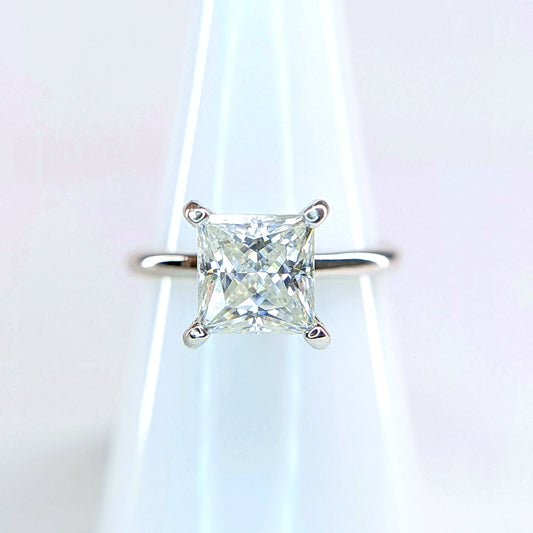 1.50 CTW Moissanite Ring Sterling Silver 925