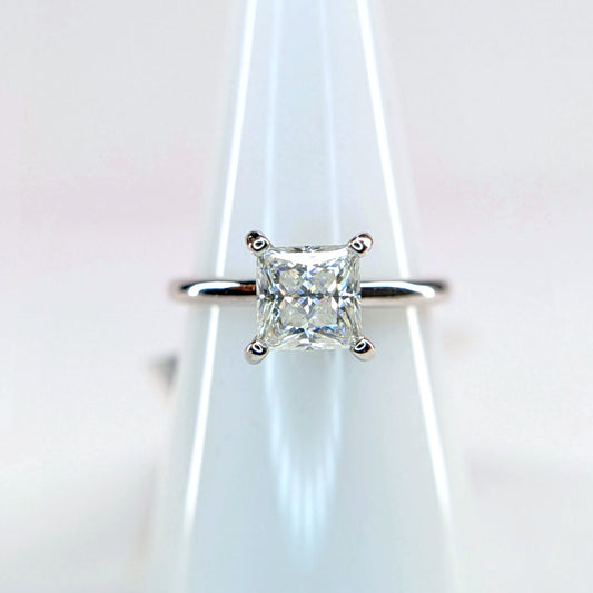 1 CTW Moissanite Ring Sterling Silver 925
